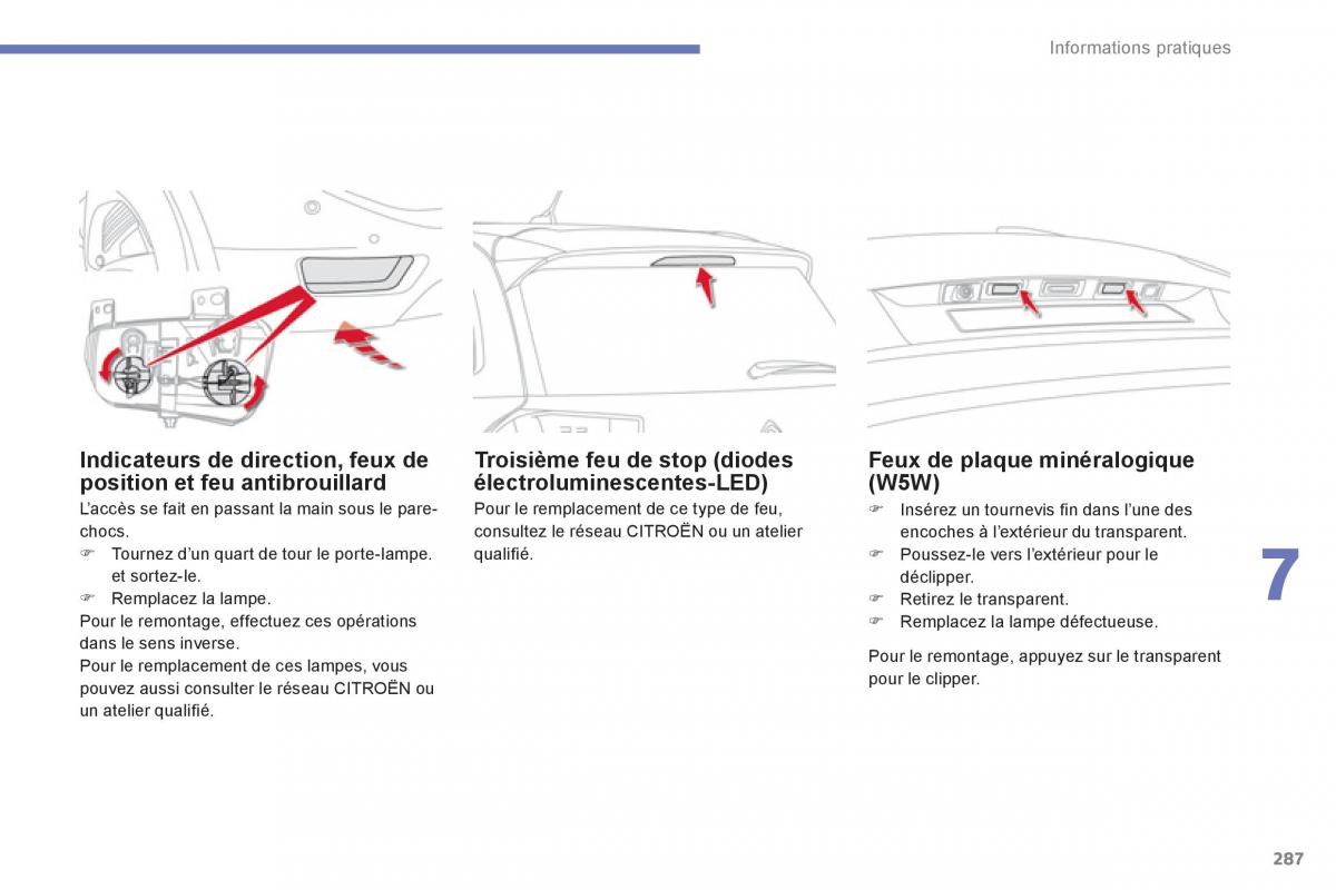 Citroen C4 Picasso Grand Picasso II 2 manuel du proprietaire / page 289