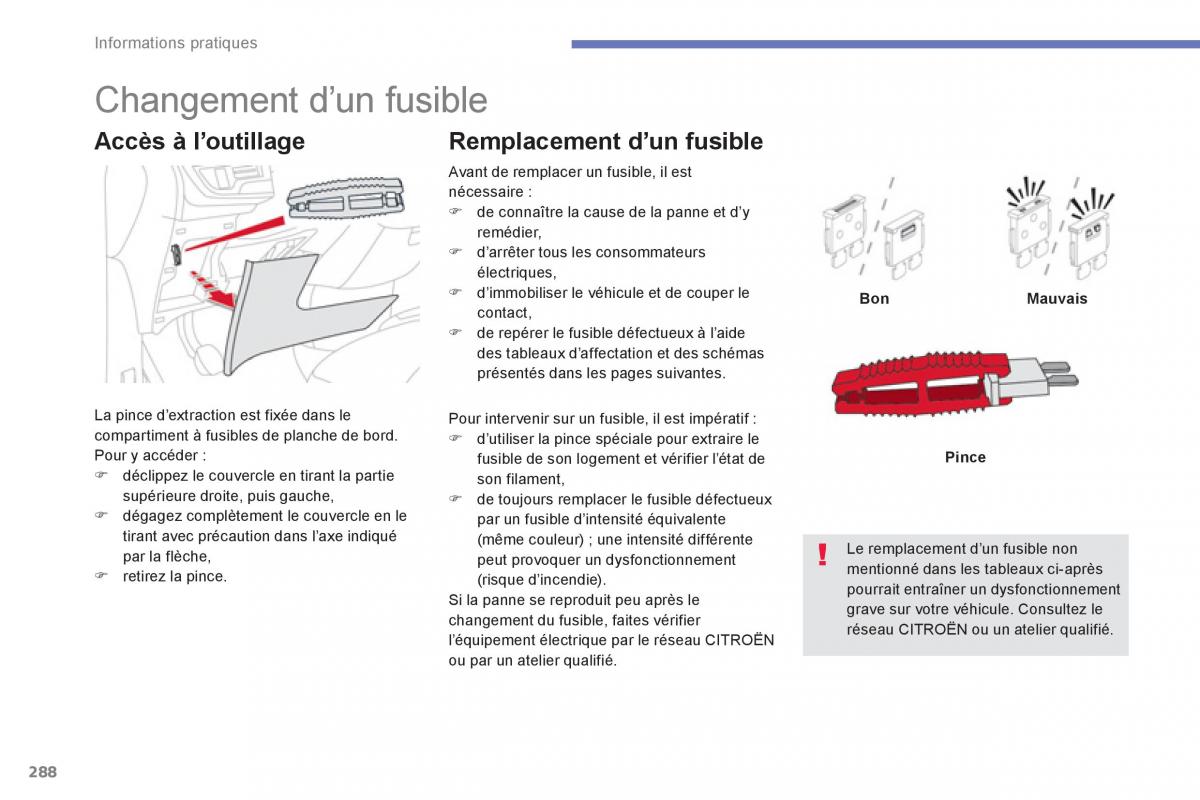 Citroen C4 Picasso Grand Picasso II 2 manuel du proprietaire / page 290