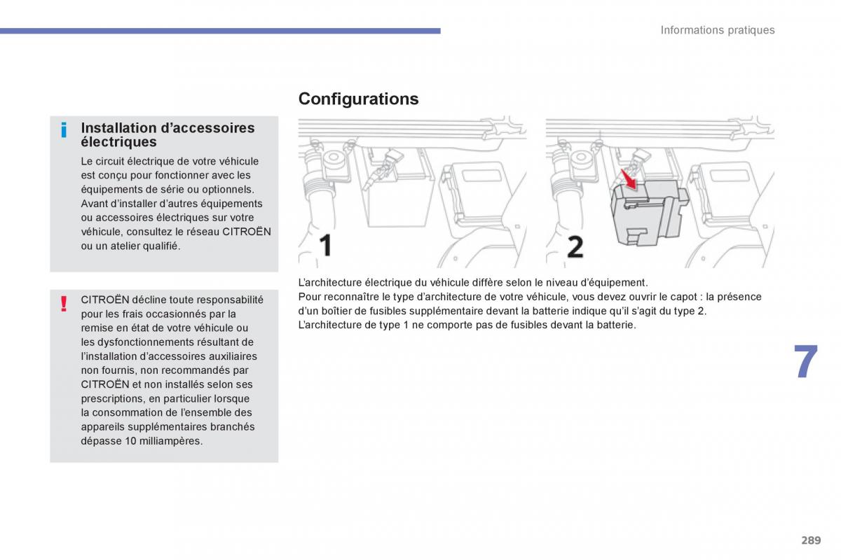 Citroen C4 Picasso Grand Picasso II 2 manuel du proprietaire / page 291