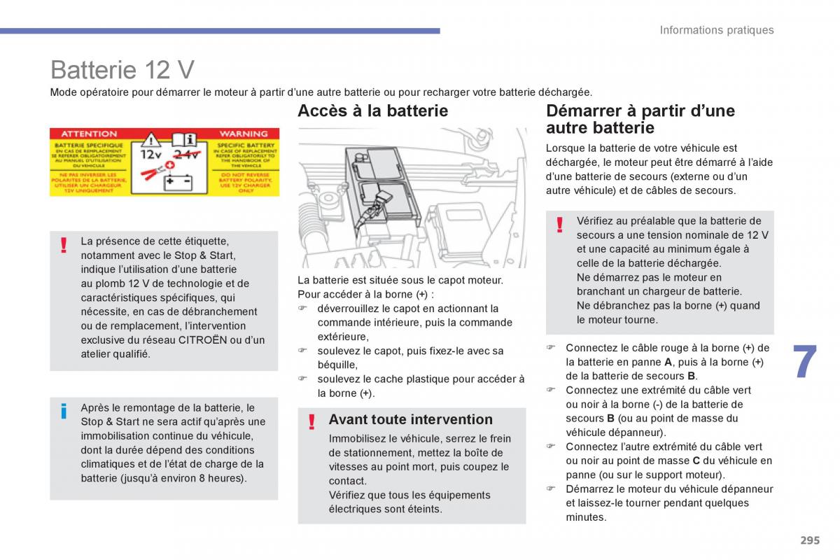 Citroen C4 Picasso Grand Picasso II 2 manuel du proprietaire / page 297