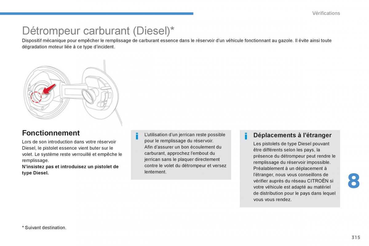 Citroen C4 Picasso Grand Picasso II 2 manuel du proprietaire / page 317