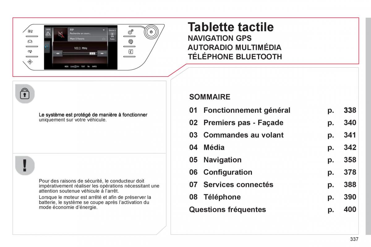 Citroen C4 Picasso Grand Picasso II 2 manuel du proprietaire / page 339