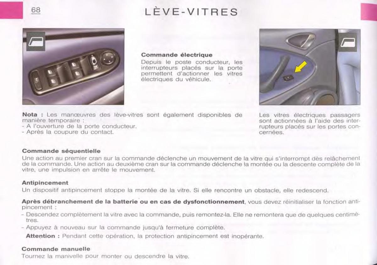 Citroen C5 FL I 1 manuel du proprietaire / page 70