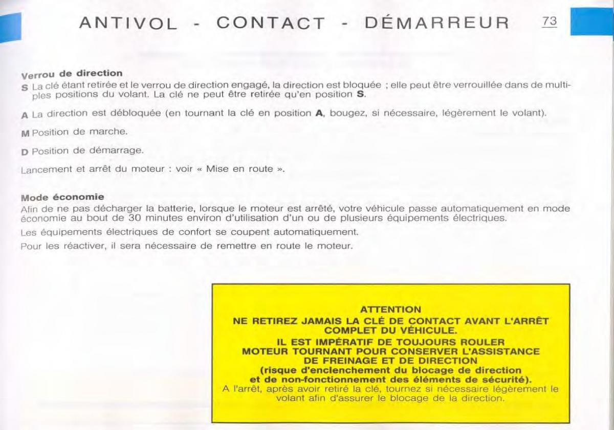 Citroen C5 FL I 1 manuel du proprietaire / page 75