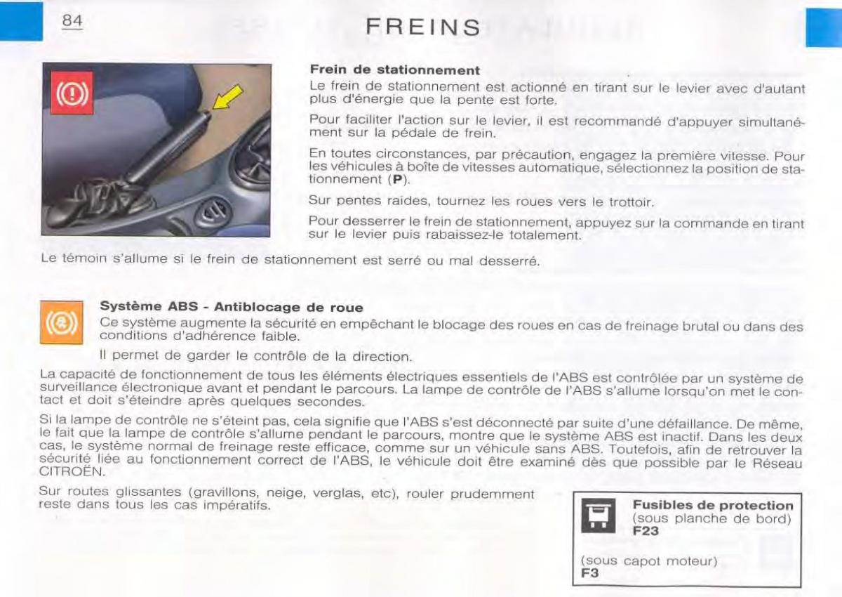 Citroen C5 FL I 1 manuel du proprietaire / page 86