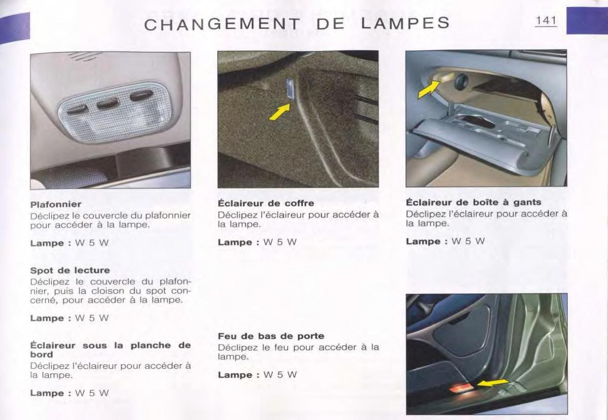 Citroen C5 FL I 1 manuel du proprietaire / page 143