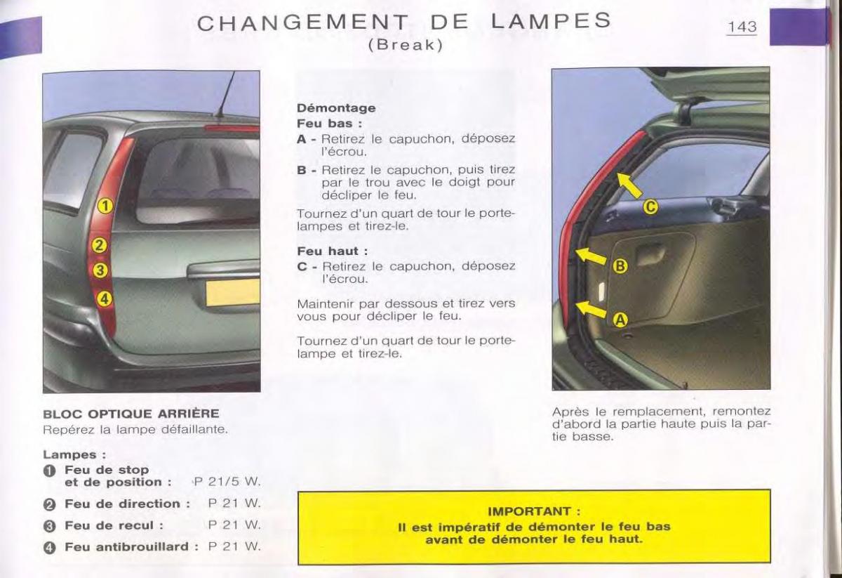 Citroen C5 FL I 1 manuel du proprietaire / page 145