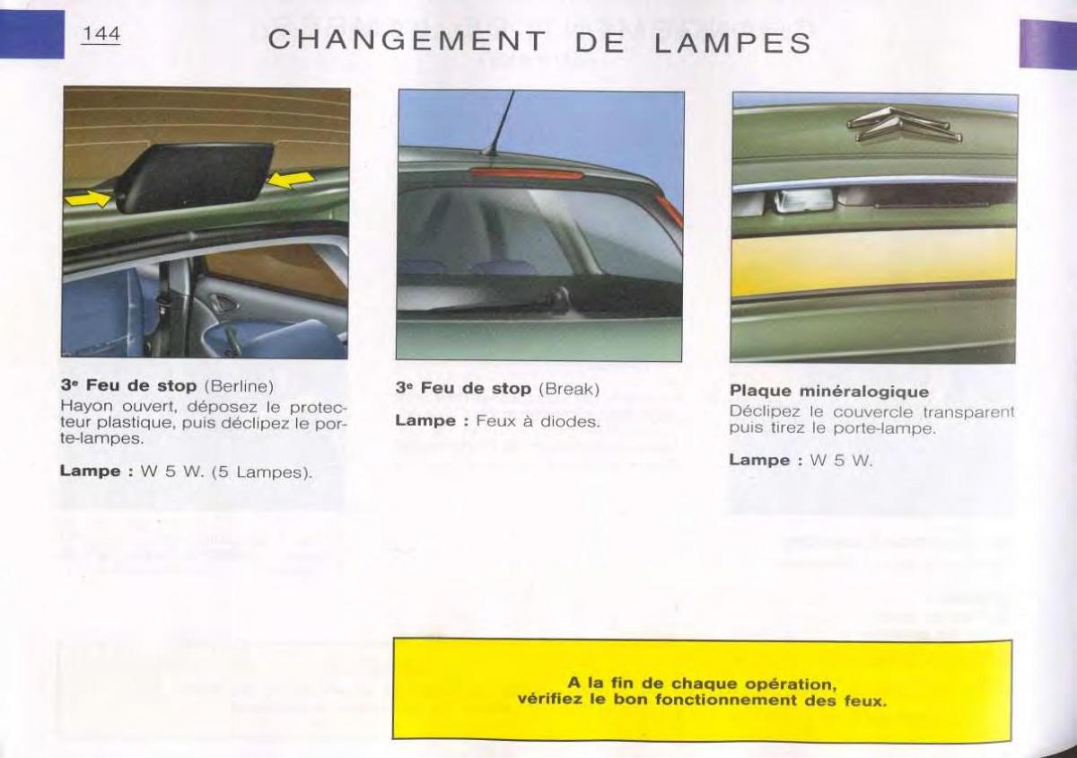 Citroen C5 FL I 1 manuel du proprietaire / page 146