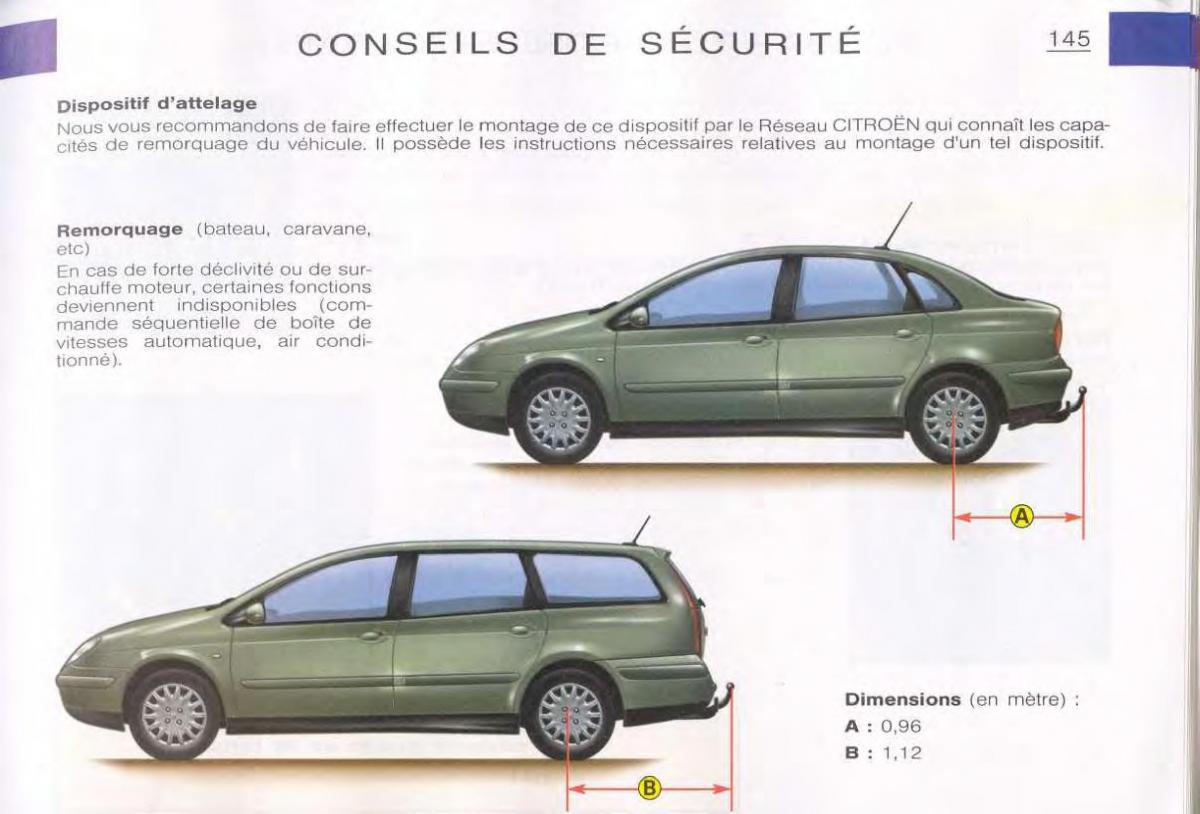 Citroen C5 FL I 1 manuel du proprietaire / page 147