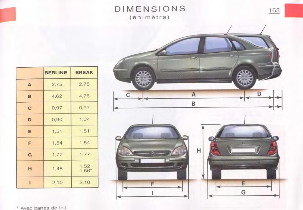 Citroen C5 FL I 1 manuel du proprietaire / page 165