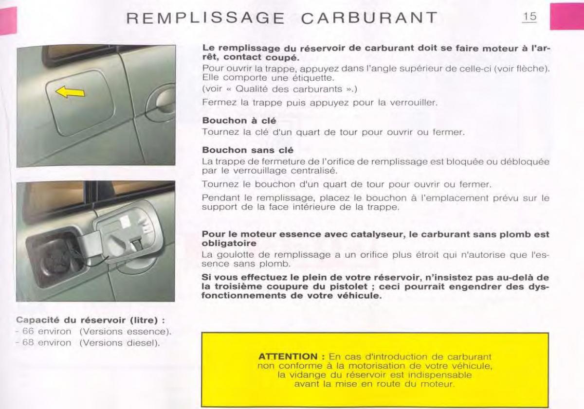 Citroen C5 FL I 1 manuel du proprietaire / page 17