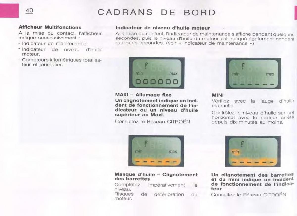 Citroen C5 FL I 1 manuel du proprietaire / page 42