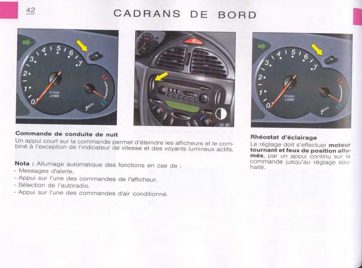 Citroen C5 FL I 1 manuel du proprietaire / page 44