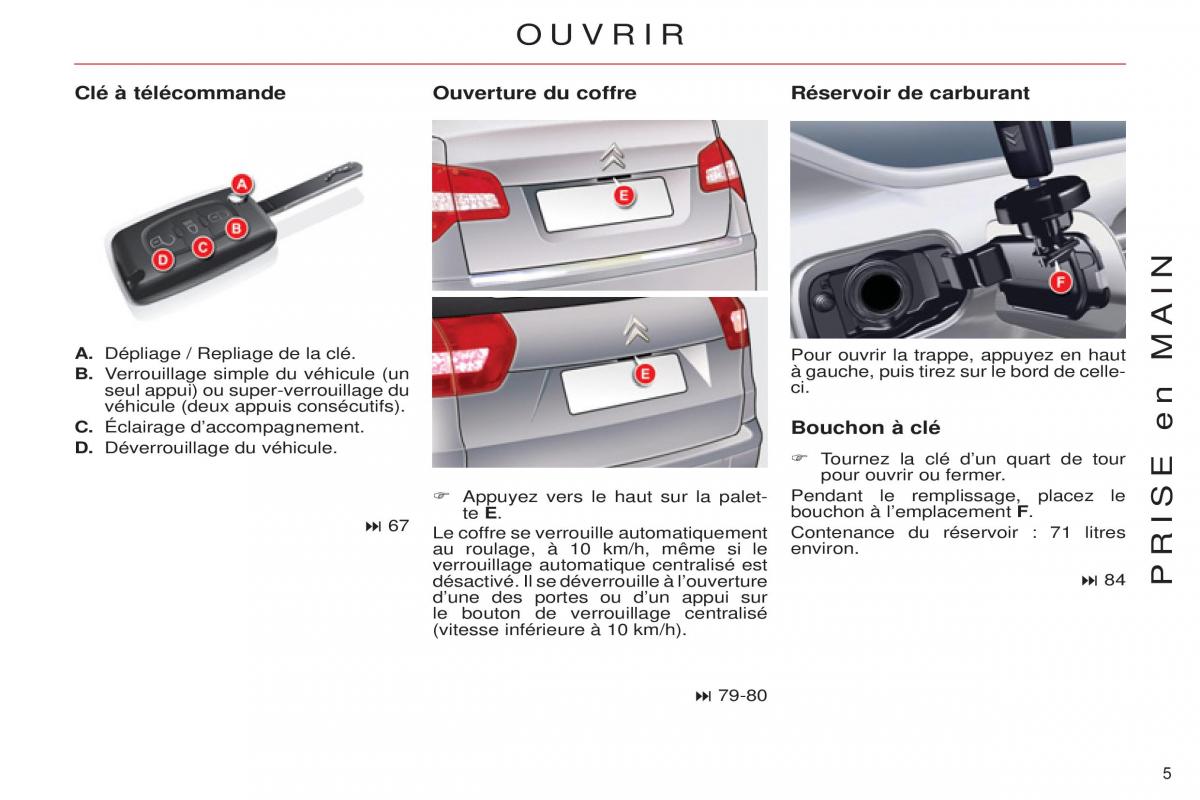 Citroen C5 II 2 manuel du proprietaire / page 7