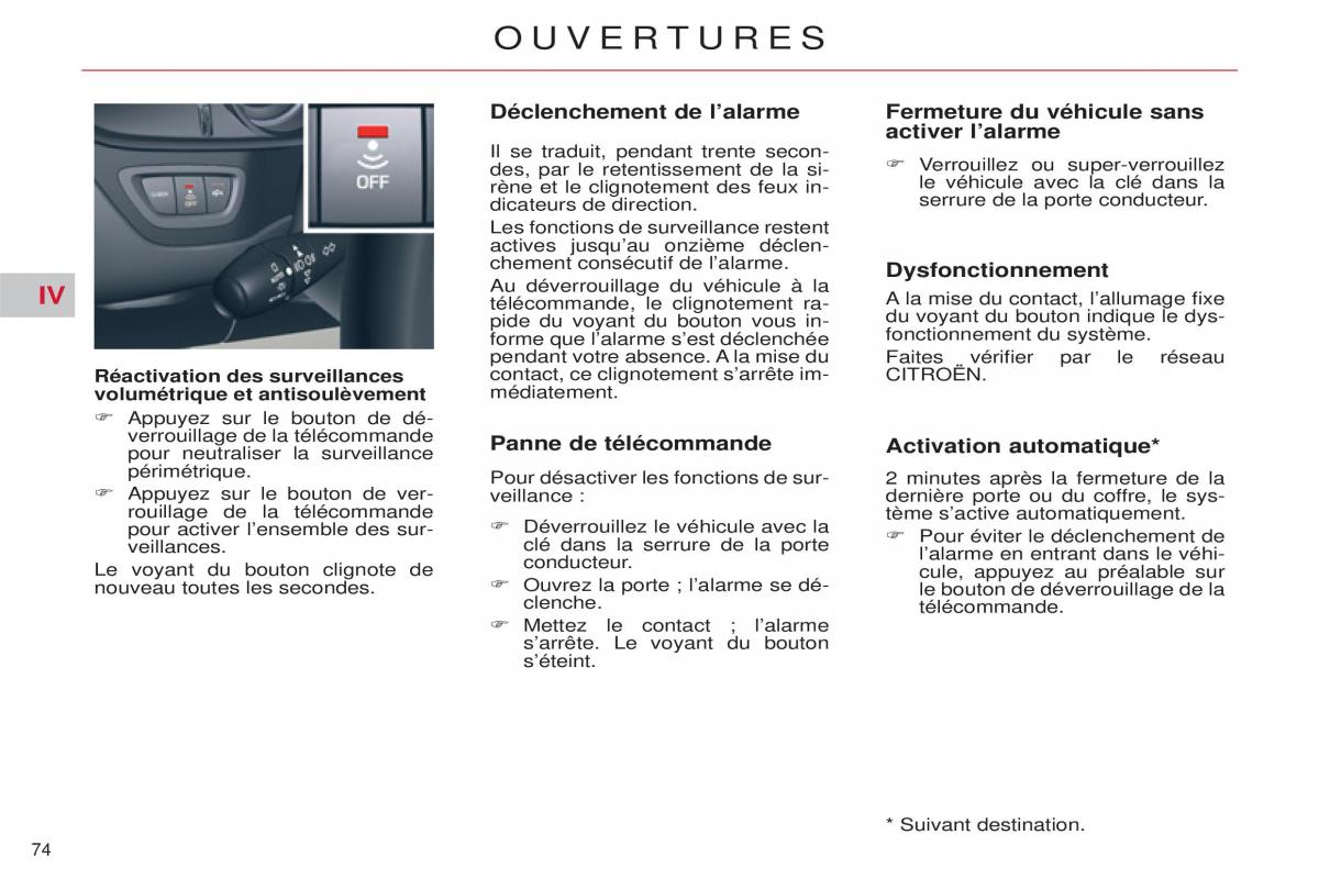 Citroen C5 II 2 manuel du proprietaire / page 76