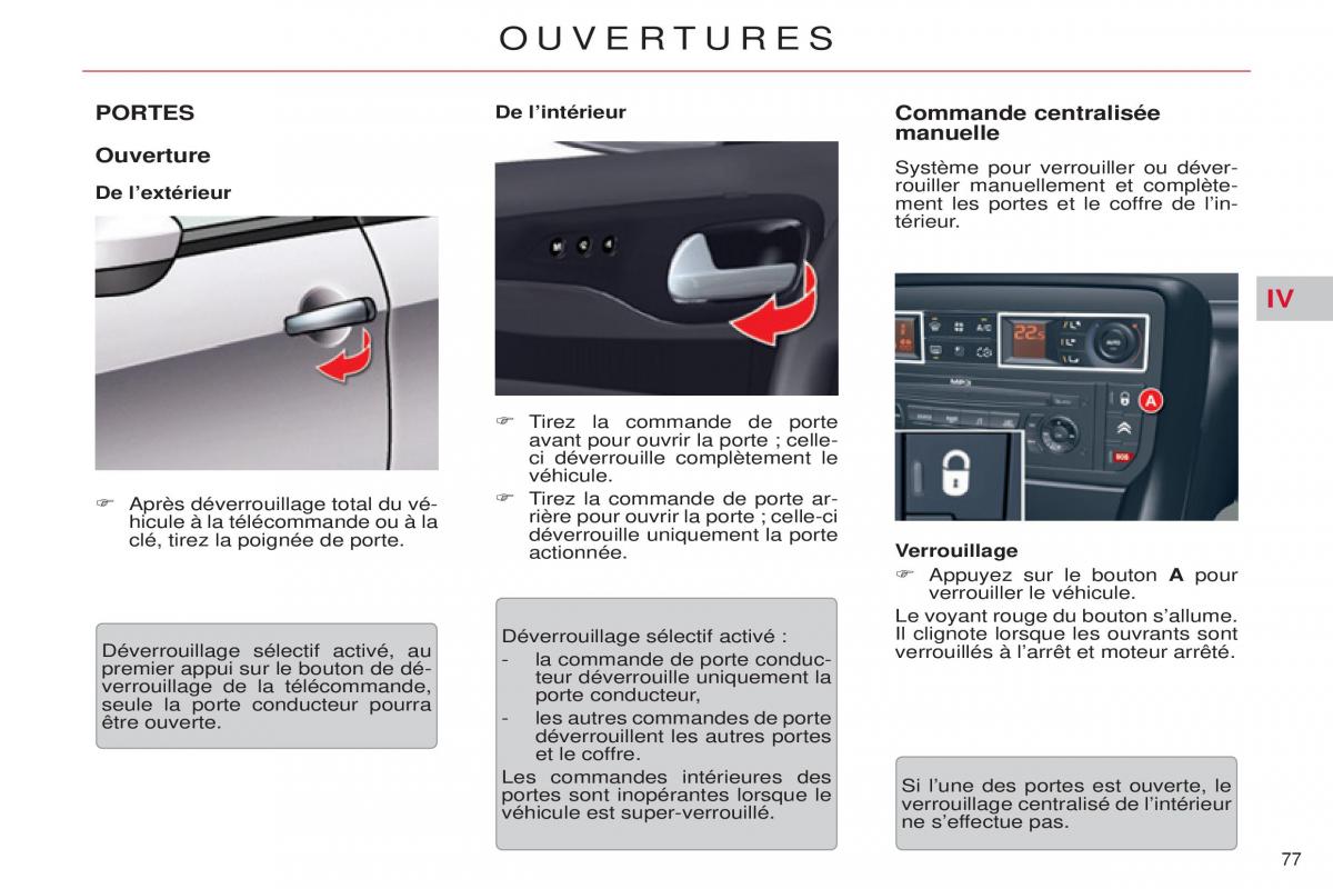 Citroen C5 II 2 manuel du proprietaire / page 79