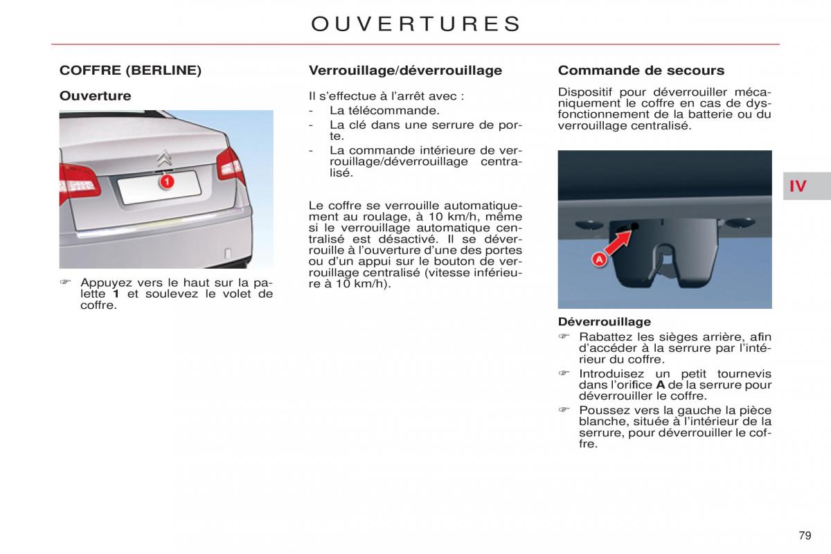 Citroen C5 II 2 manuel du proprietaire / page 81