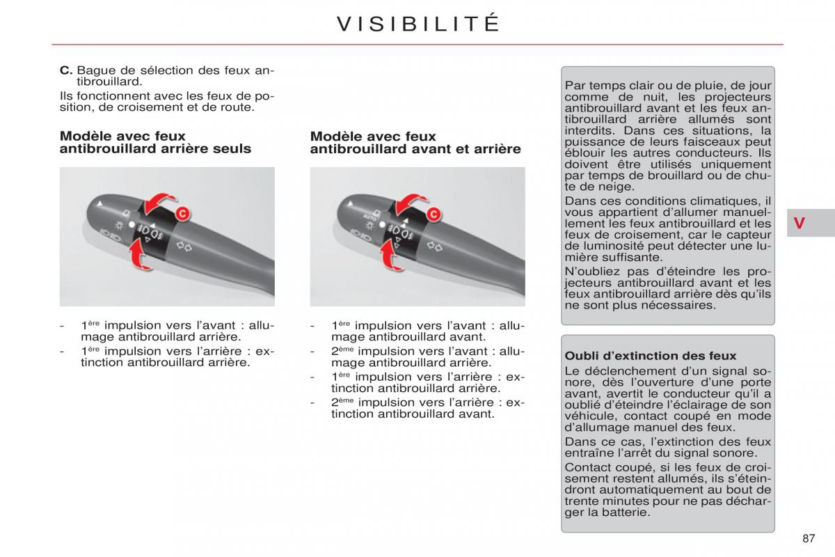 Citroen C5 II 2 manuel du proprietaire / page 89