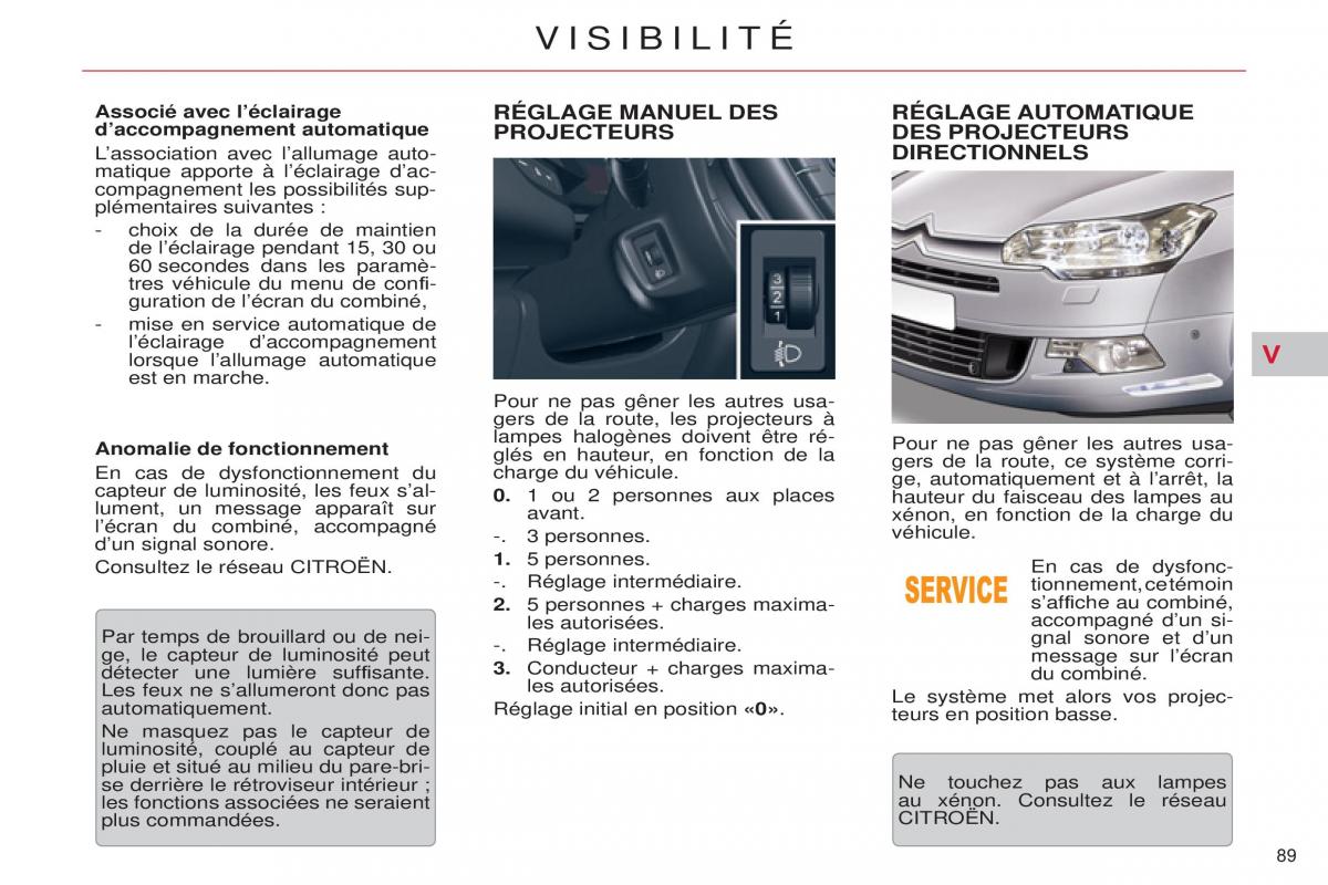 Citroen C5 II 2 manuel du proprietaire / page 91