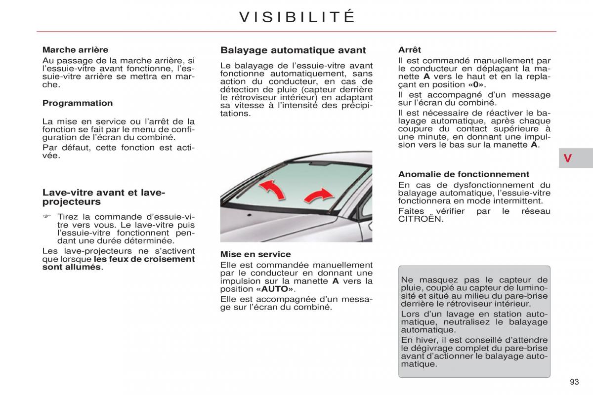 Citroen C5 II 2 manuel du proprietaire / page 95