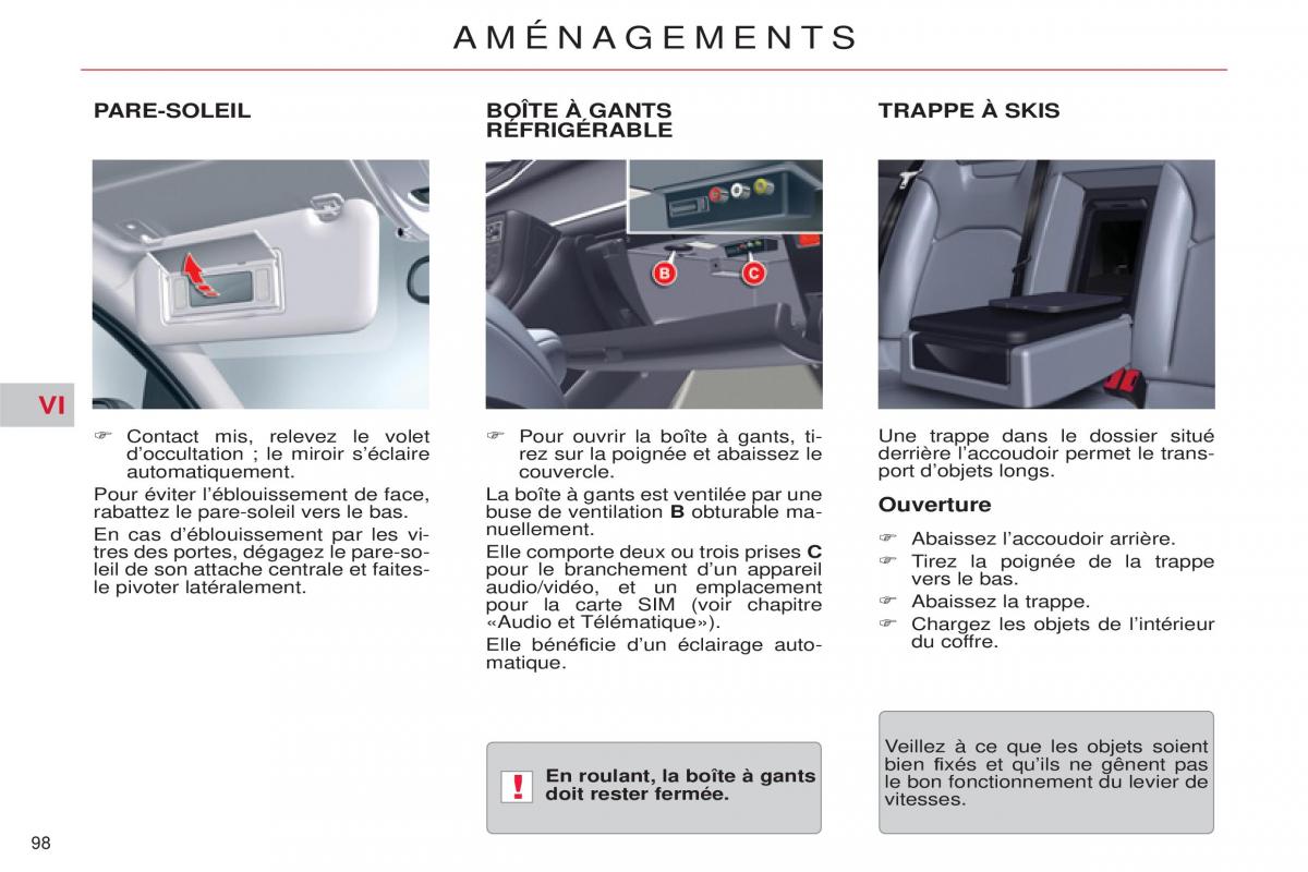 Citroen C5 II 2 manuel du proprietaire / page 100