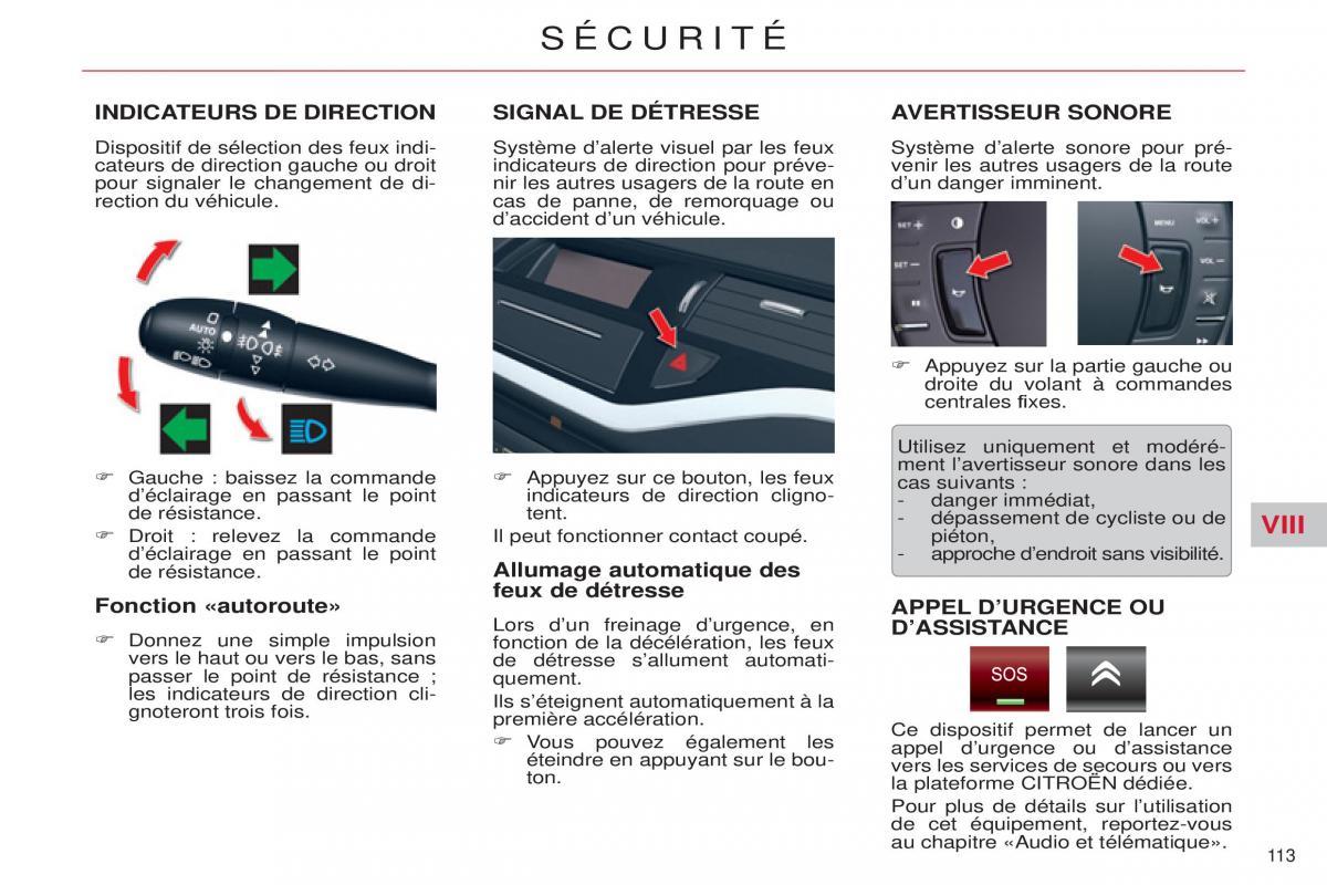 Citroen C5 II 2 manuel du proprietaire / page 115