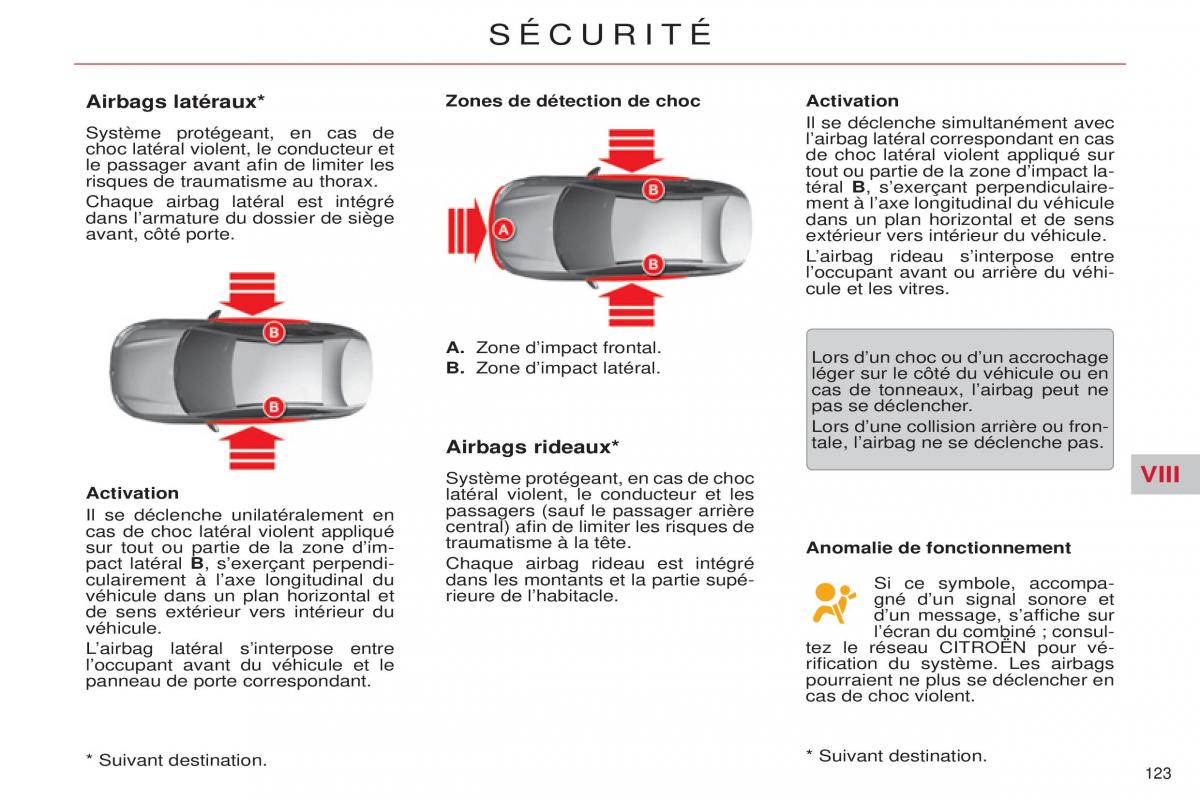 Citroen C5 II 2 manuel du proprietaire / page 125