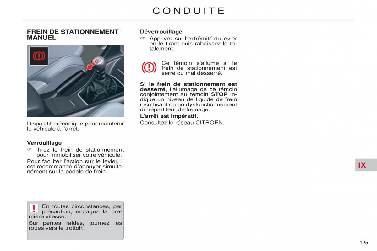 Citroen C5 II 2 manuel du proprietaire / page 127