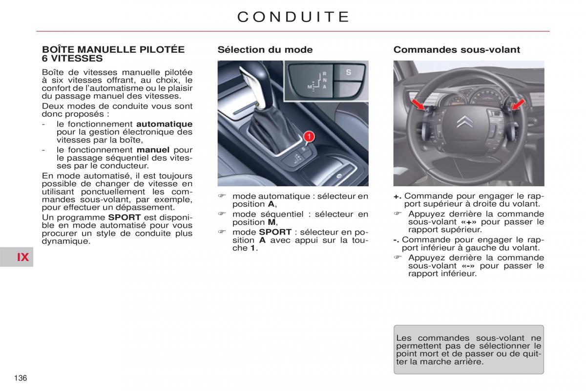 Citroen C5 II 2 manuel du proprietaire / page 138