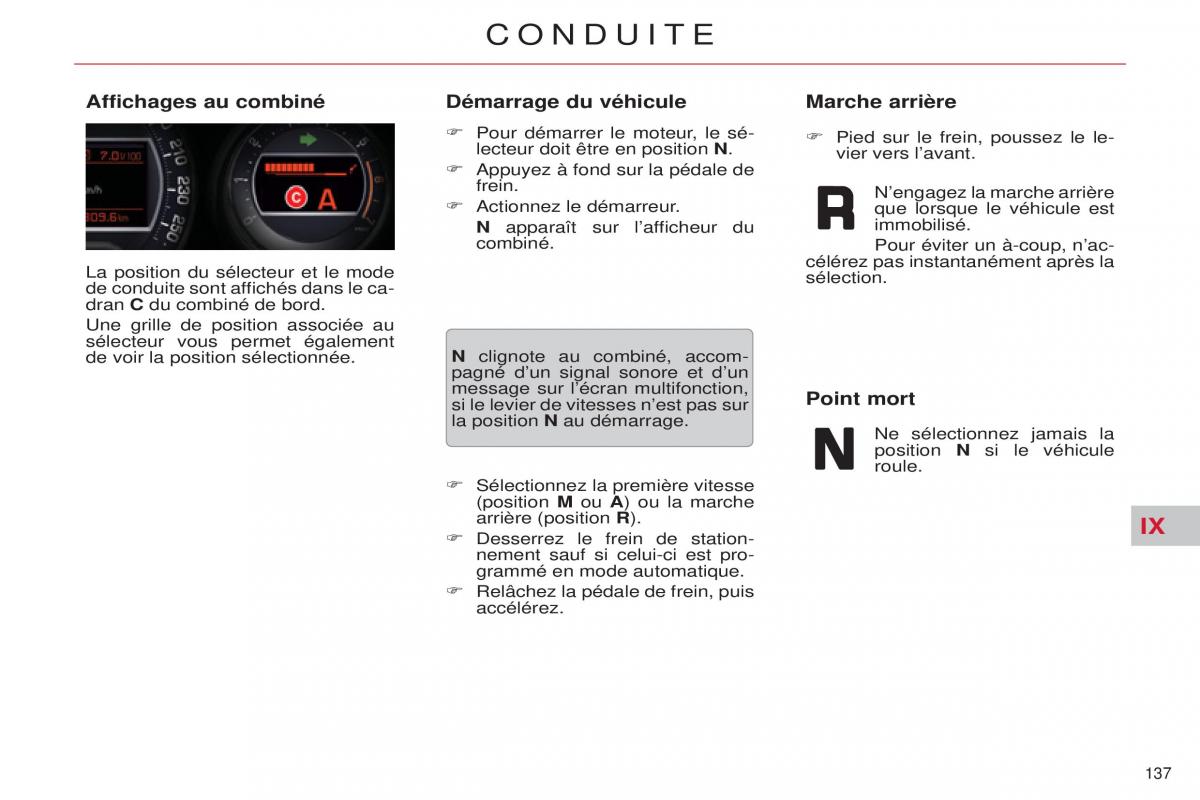 Citroen C5 II 2 manuel du proprietaire / page 139