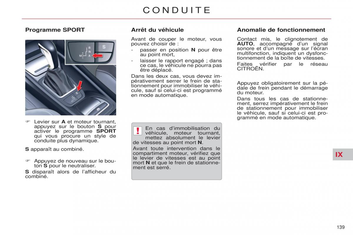 Citroen C5 II 2 manuel du proprietaire / page 141