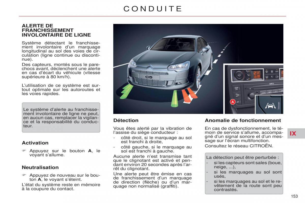 Citroen C5 II 2 manuel du proprietaire / page 155