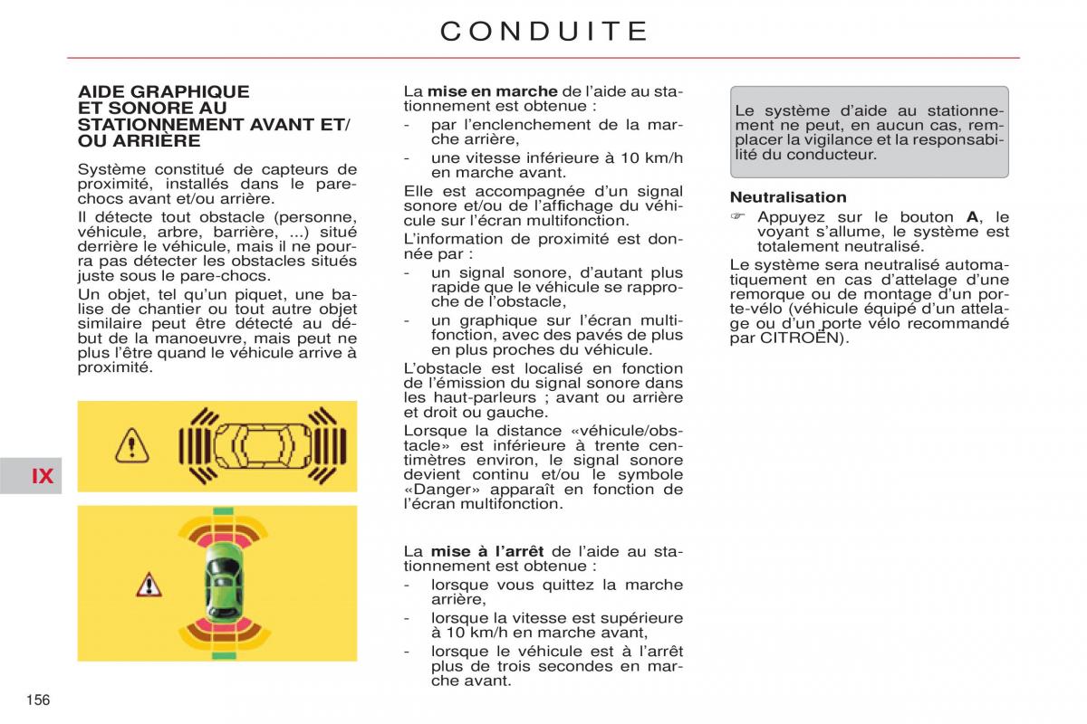 Citroen C5 II 2 manuel du proprietaire / page 158