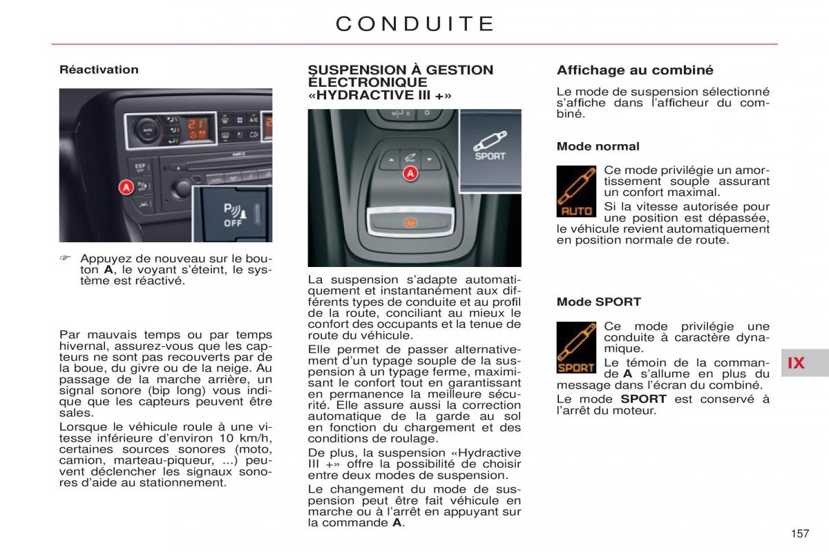 Citroen C5 II 2 manuel du proprietaire / page 159