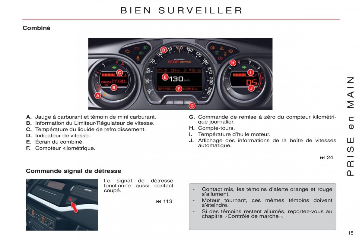 Citroen C5 II 2 manuel du proprietaire / page 17