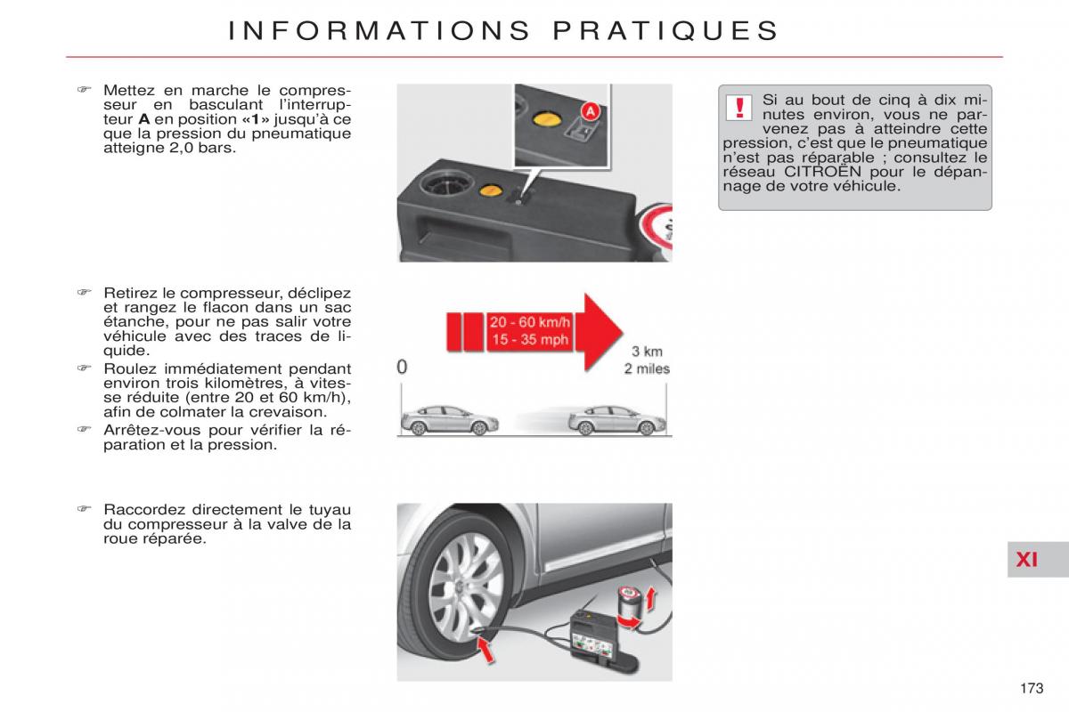 Citroen C5 II 2 manuel du proprietaire / page 175