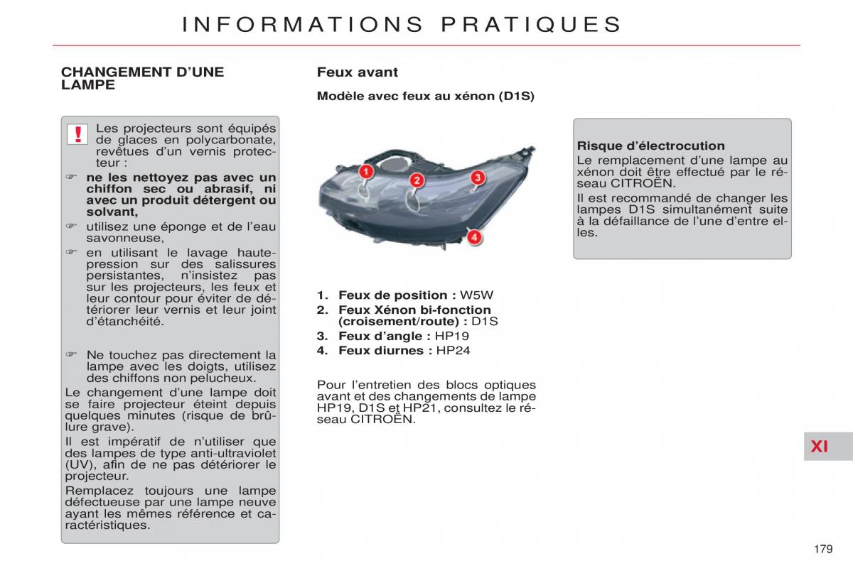 Citroen C5 II 2 manuel du proprietaire / page 181