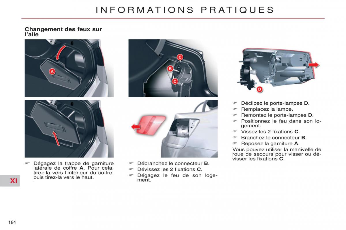 Citroen C5 II 2 manuel du proprietaire / page 186