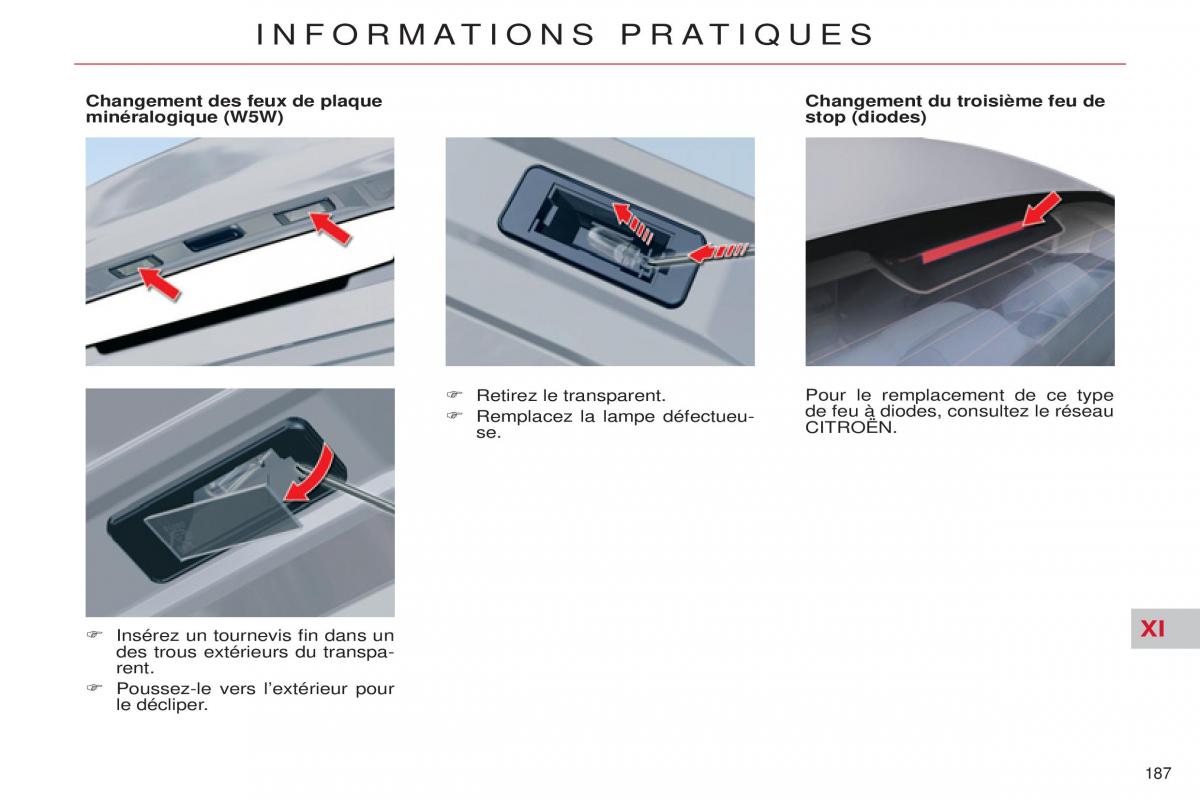 Citroen C5 II 2 manuel du proprietaire / page 189