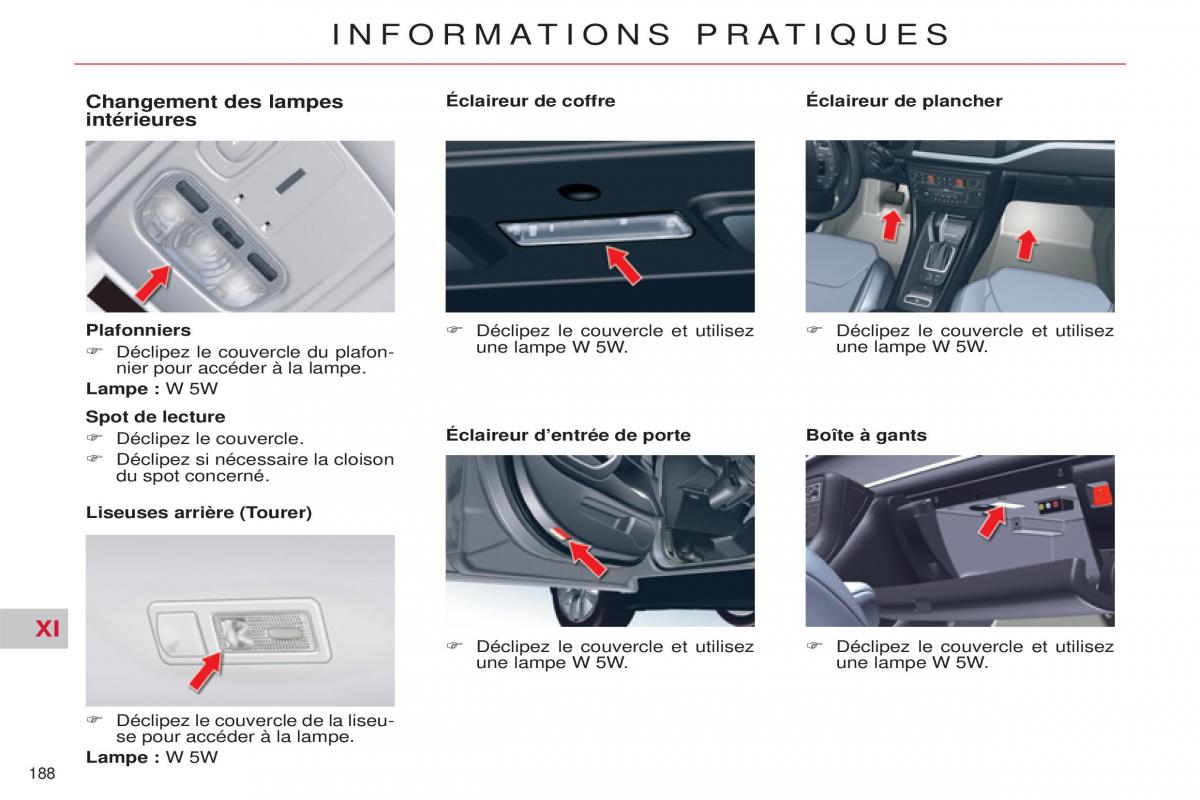 Citroen C5 II 2 manuel du proprietaire / page 190