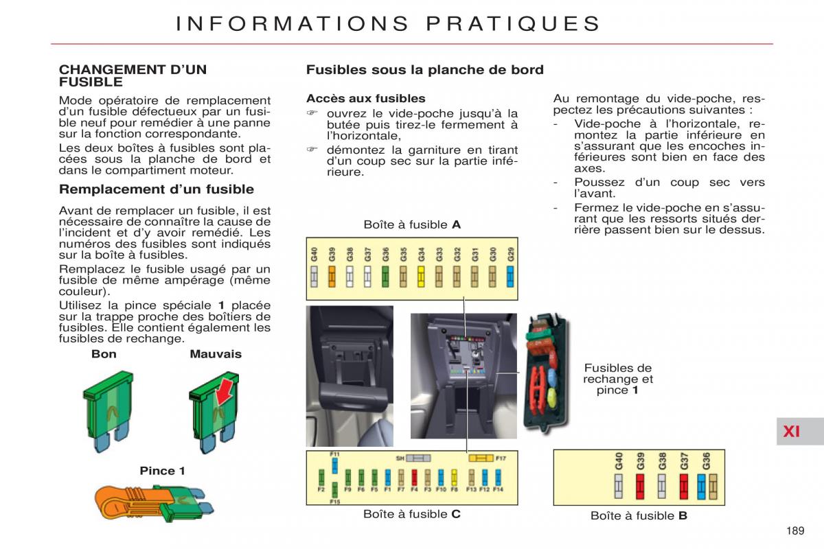 Citroen C5 II 2 manuel du proprietaire / page 191