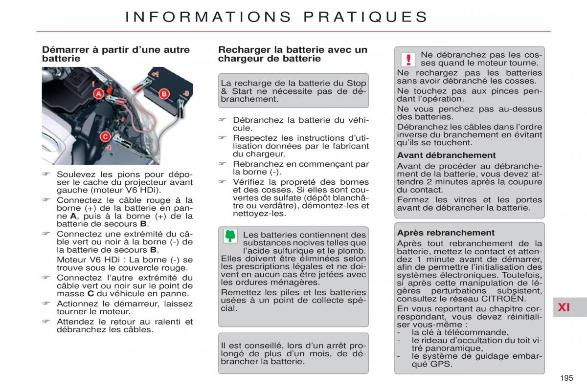 Citroen C5 II 2 manuel du proprietaire / page 197