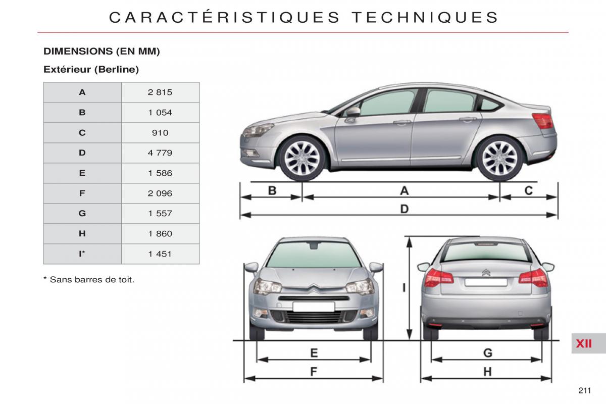 Citroen C5 II 2 manuel du proprietaire / page 213