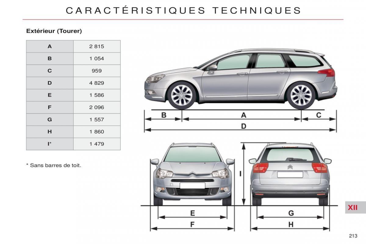 Citroen C5 II 2 manuel du proprietaire / page 215