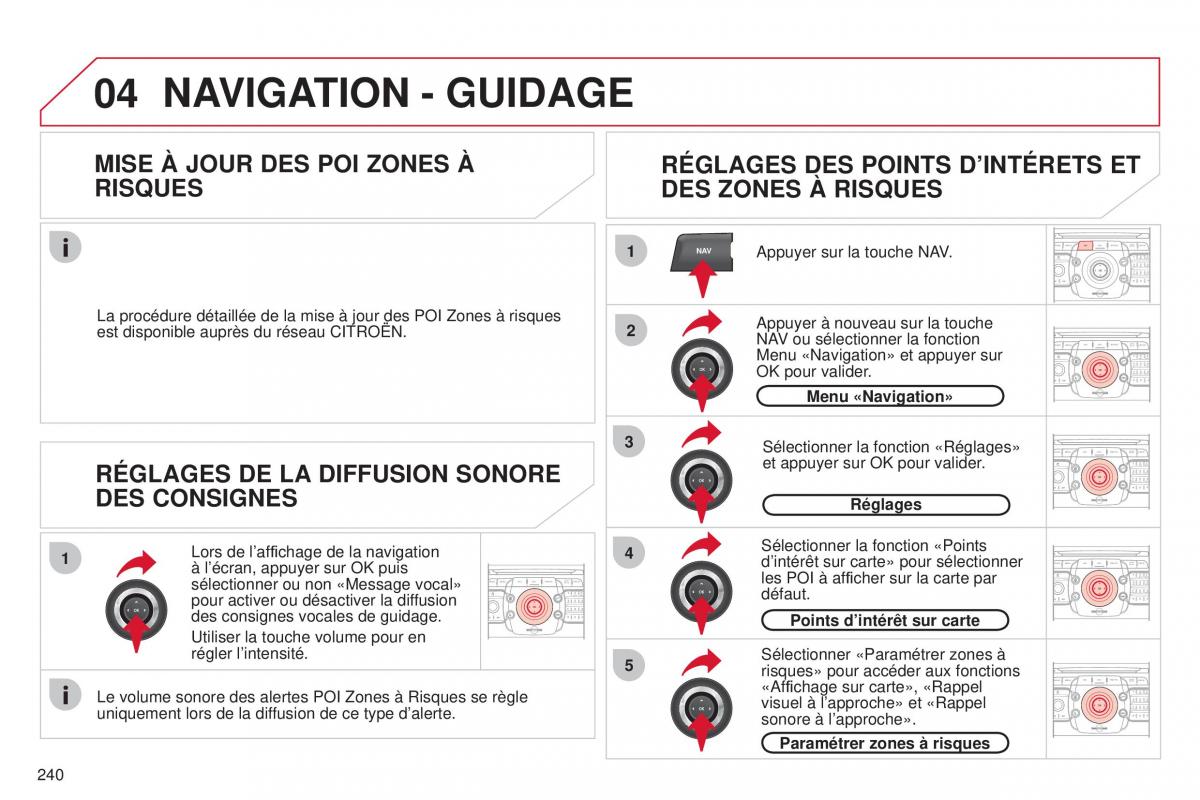 Citroen C5 II 2 manuel du proprietaire / page 242