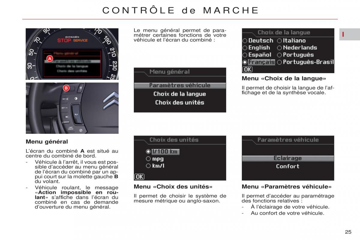 Citroen C5 II 2 manuel du proprietaire / page 27