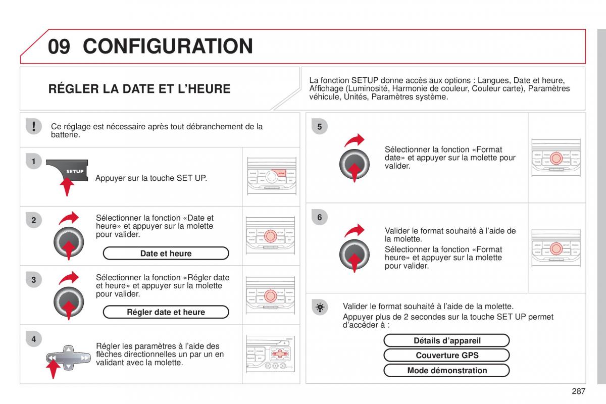 Citroen C5 II 2 manuel du proprietaire / page 289