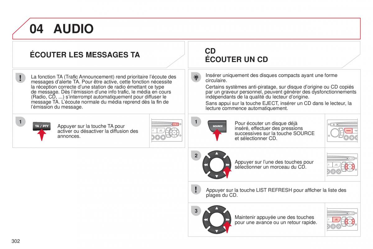 Citroen C5 II 2 manuel du proprietaire / page 304