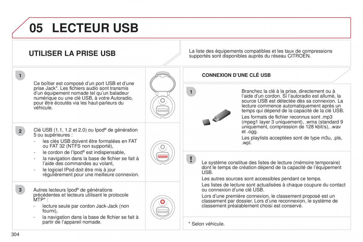 Citroen C5 II 2 manuel du proprietaire / page 306