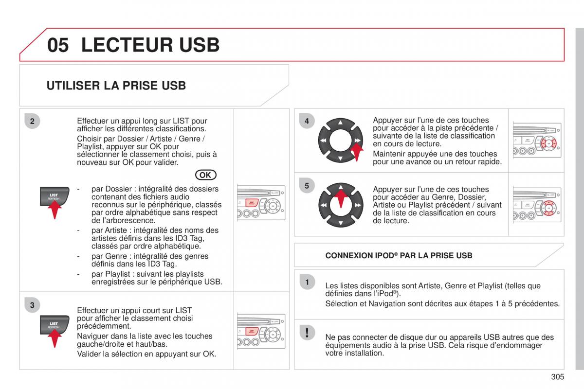 Citroen C5 II 2 manuel du proprietaire / page 307